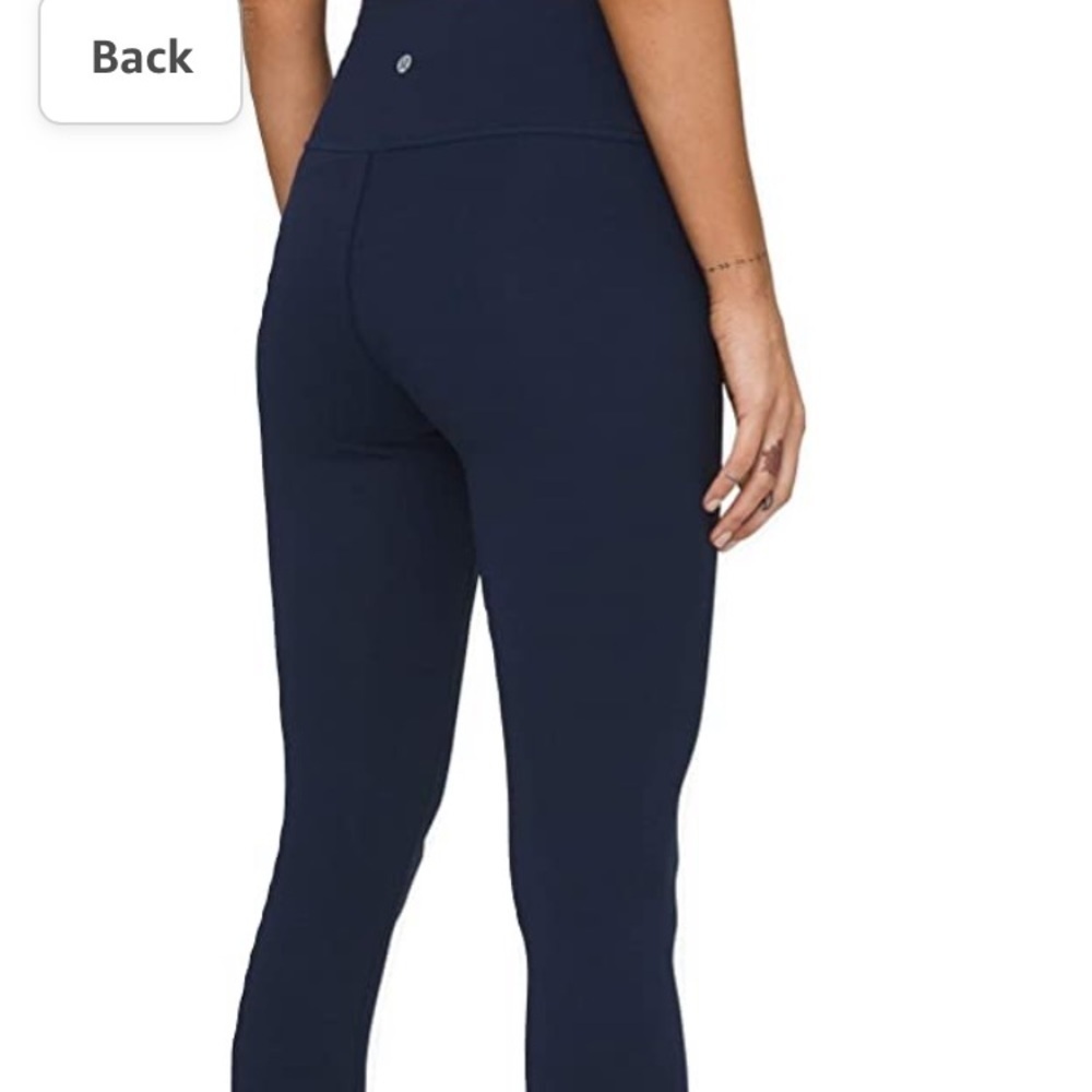Lululemon Athletica Blue capri leggings size 6 Yoga leggings - Picture 9 of 9
